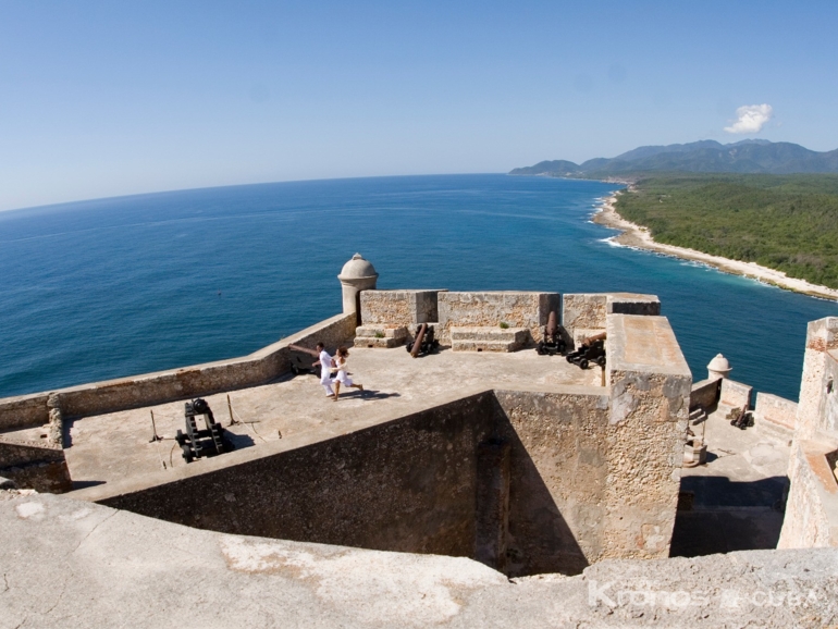 San Pedro de la Roca del Morro fortress view, Santiago de Cuba city - "Morro + El Cobre Sanctuary Tour"
