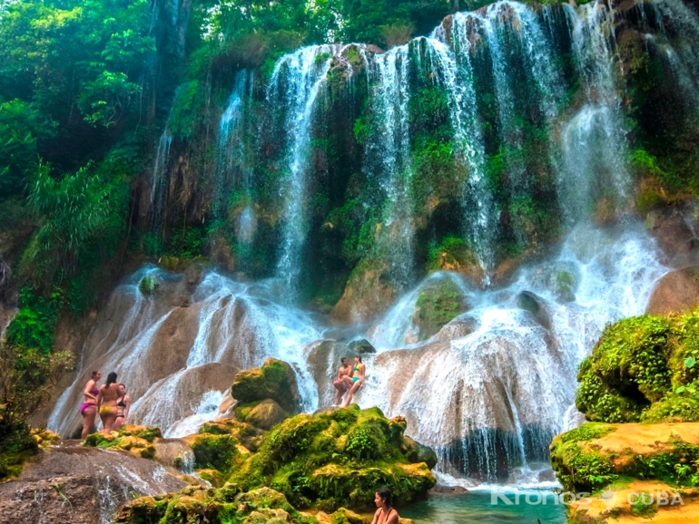 El Nicho Water Falls, Topes de Collantes natural park. - Jeep Safari "Nature Tour Nicho - Trinidad"