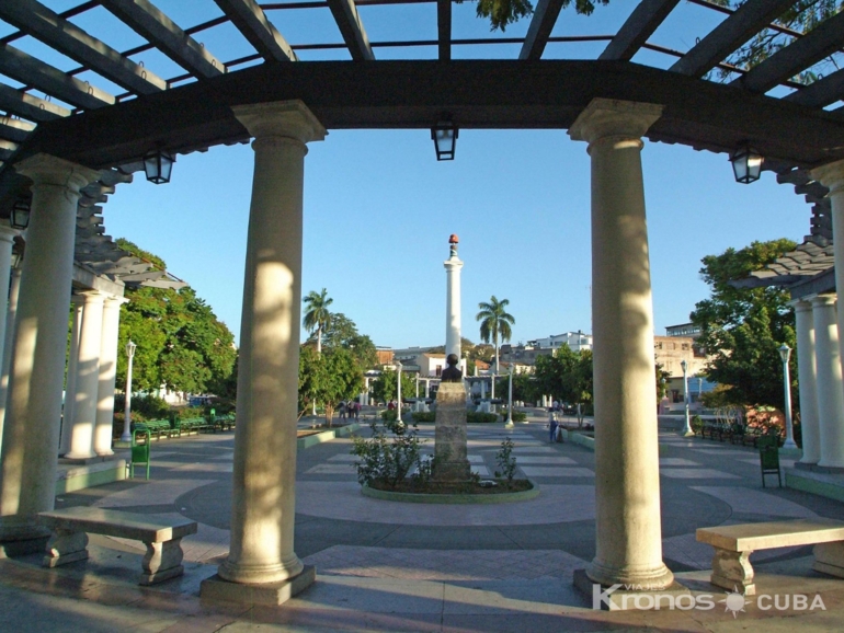 D'Marte square panoramic view, Santiago de Cuba city - “Santiago Bus” Tour