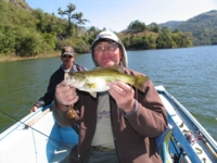 Fly fishing on the Hanabanilla lake