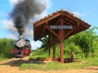 Steam train through the Valle de los Ingenios, Trinidad, Cuba