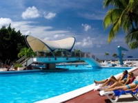 Panoramic pool view