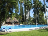 Panoramic pool & gardens view