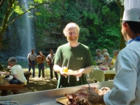 Cuban lunch at the cascade falls