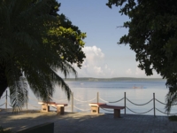 Hotel terrace and Cienfuegos bay view