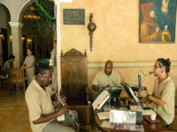 Cuba’s jazz musicians perform at the lobby