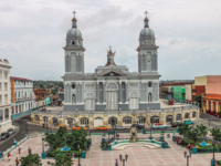 Santiago de Cuba city panoramic view