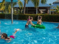 Childrens activities at the pool