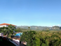 Panoramic hotel & Viñales valley view