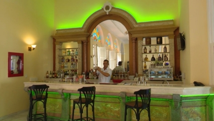 Hotel`s Lobby bar view