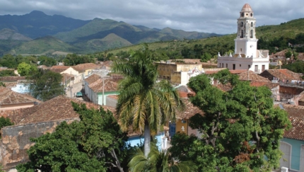 Trinidad old city panoramic view