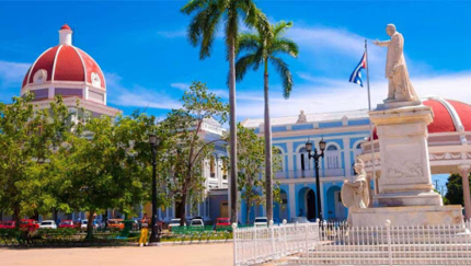Marti park, Cienfuegos City, CUBA, CULTURE AND TRADITIONS Group Tour
