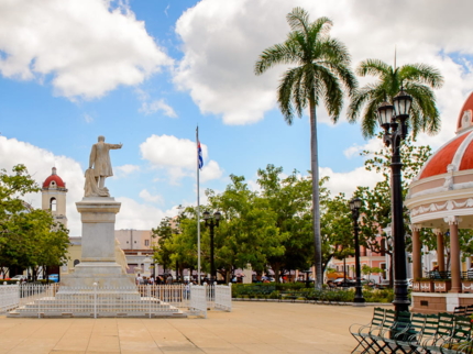 José Martí central park panoramic view, Cienfuegos city