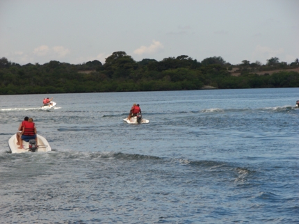 Speed boat ride through the waters of Gibara bay