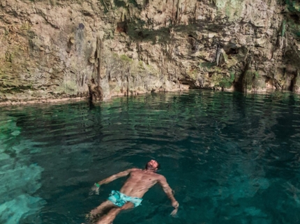 Swimming time at one of Cuba’s most famous caves “Saturno Cave”
