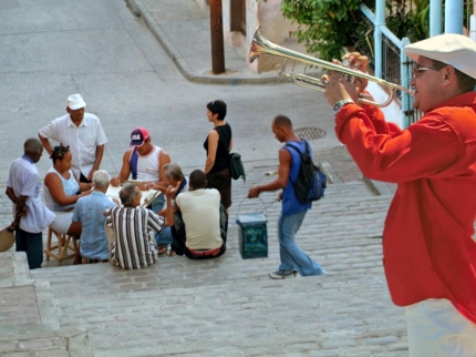 Traditional cuban music at Santiago de Cuba city