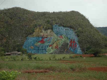 Mural de la Prehistoria panoramic view