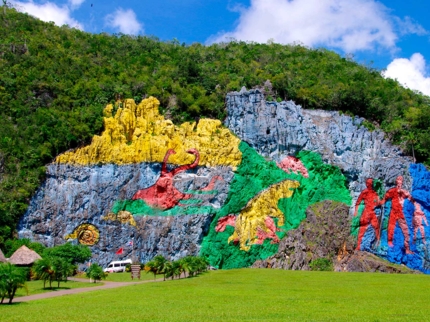 Prehistoric Mural, Viñales Valley,  Jeep “Overnight Terrazas- Viñales”
