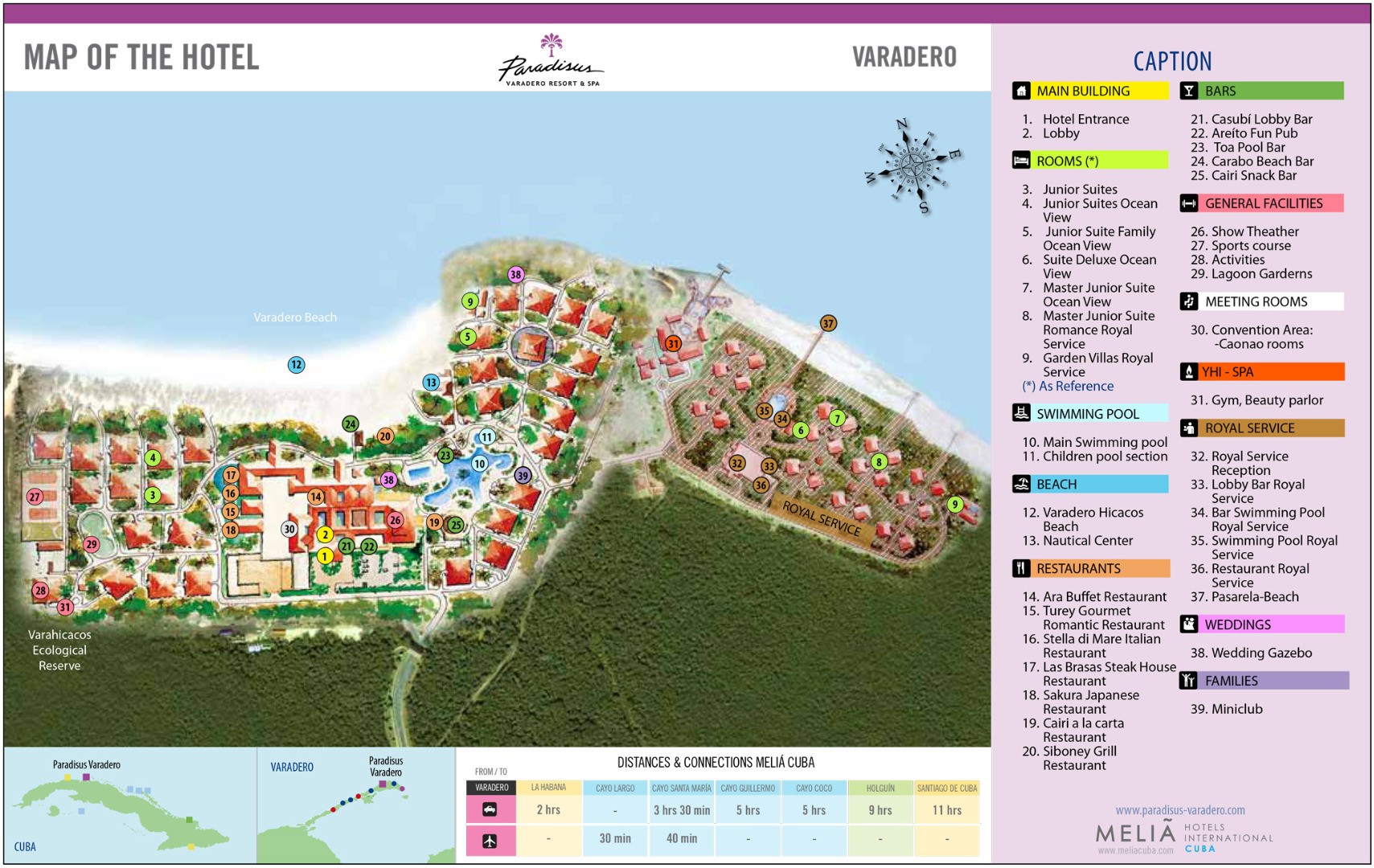 Varadero Resort Map